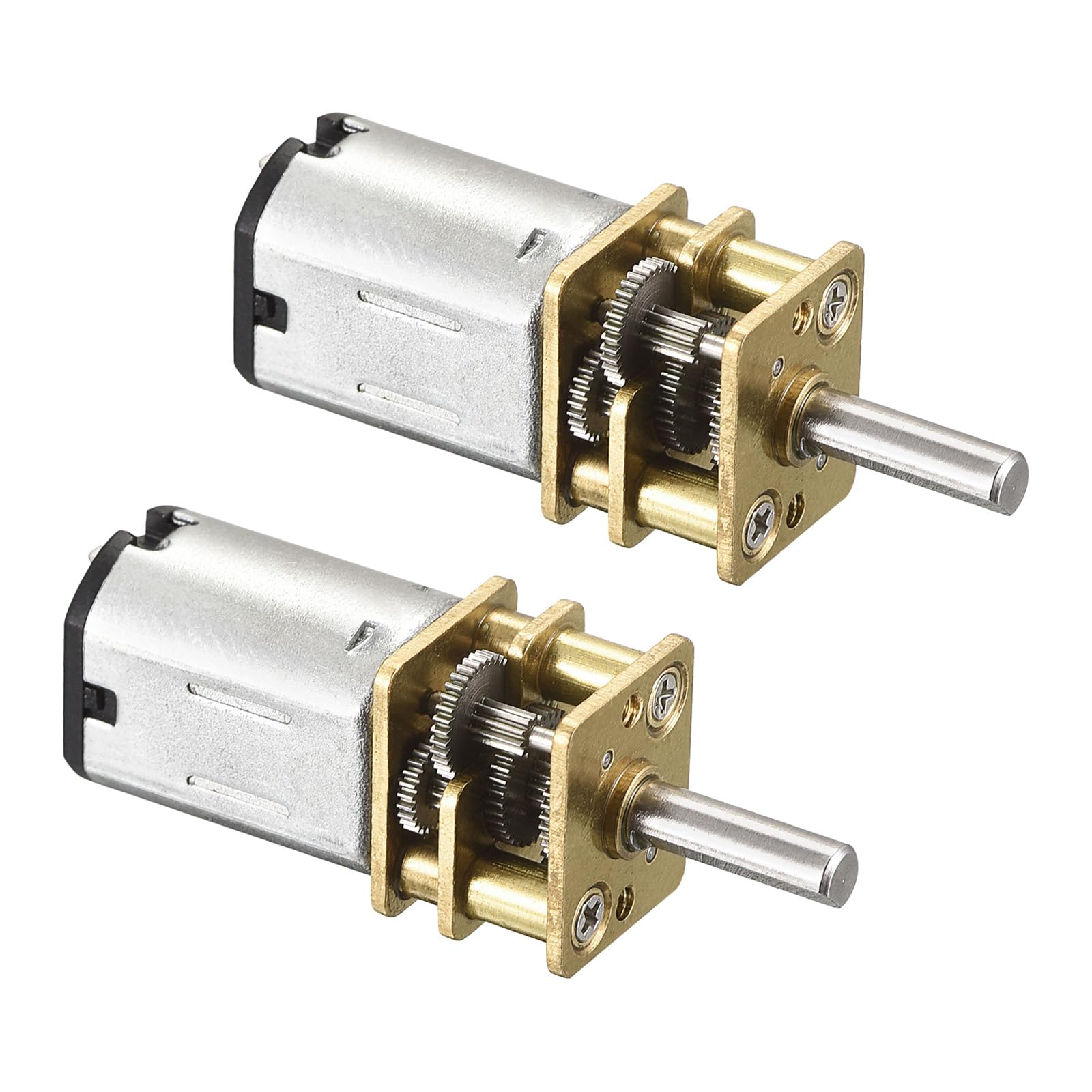 Rebower Micro Speed Reduction Gear Motor with Full Metal Gearbox [ for DIY RC Aircraft, Model Car ] - 140RPM / DC 12V / 2 Pcs