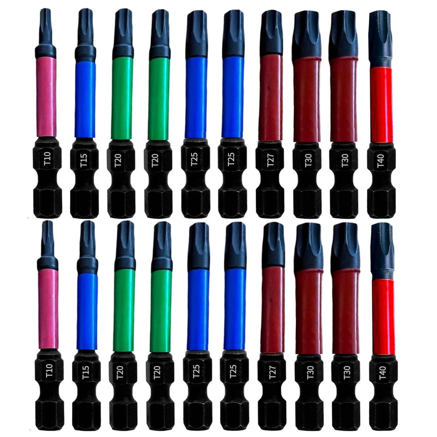 FFDHWU 20 Pieces of Screwdriver Bits, Screwdriver Accessories, Repair Tools, Suitable for Furniture Repair, Car Repair, Assembly Disassembly, Electrician Repair, Electrical Appliance Repair