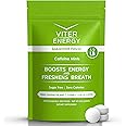 Viter Energy 40mg Caffeine Mints - Sugar Free, B Vitamins, Vegan, Boosts Fast Energized Alert Focus, Caffeinated Nootropic Supplement Pills (Spearmint Flavor, 8oz, Bulk Bag)