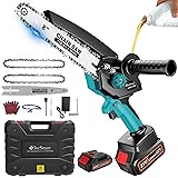 8 inch Mini Chainsaw Cordless, Brushless Electric