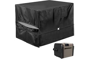 PAMASE Thick Fleece Pool Heater Cover - 39.4" L*33.5" W*27.6" H Insulation Heavy Duty Pool Heat Pump Antifreeze Shade Compatible with Hayward, Winter Rainproof Snowproof PVC Coated 600D Oxford