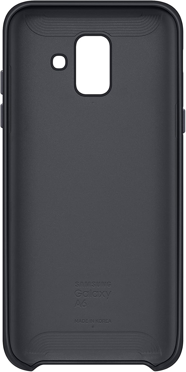 Samsung Original A6 Silicone Dual Layer Cover Case - Black
