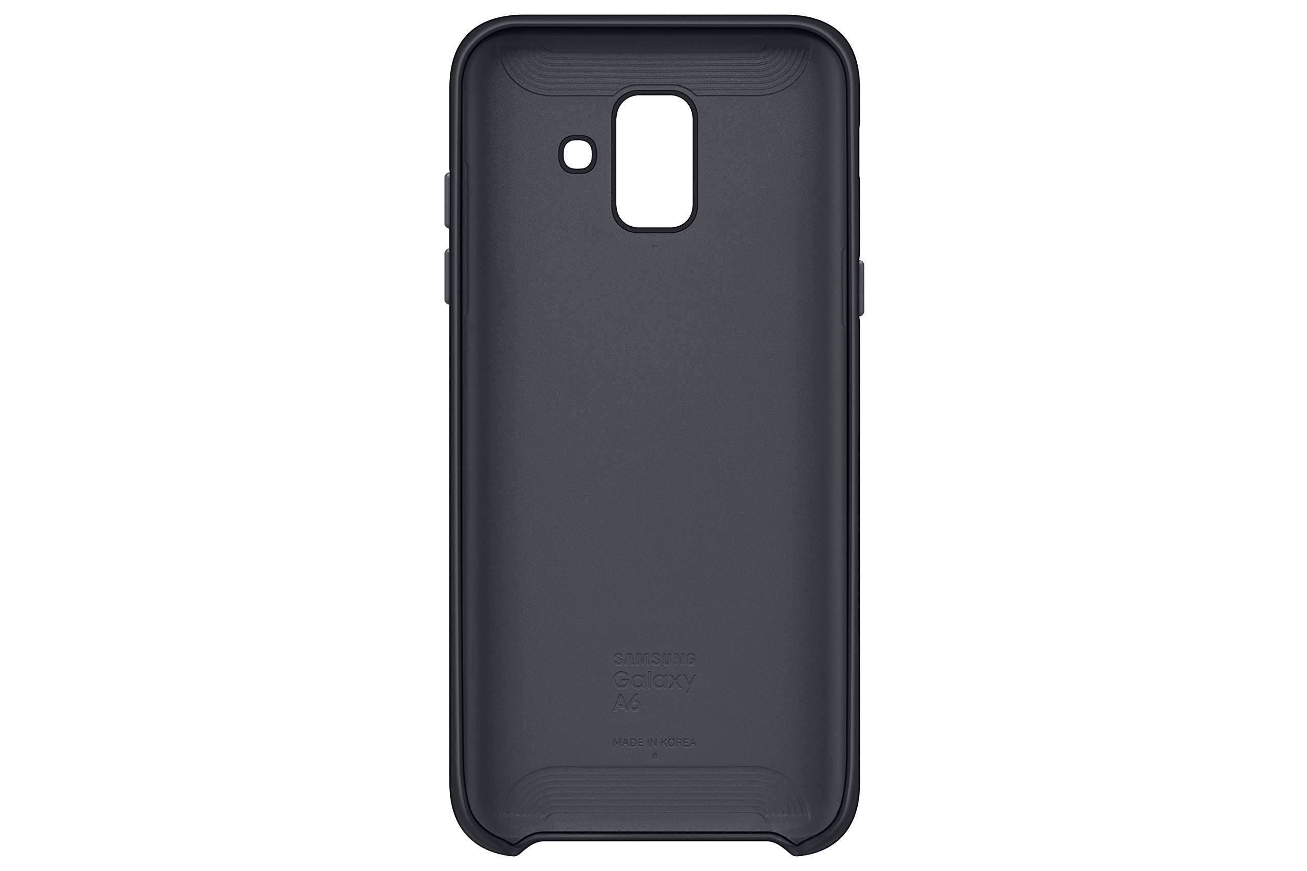 Samsung Original A6 Silicone Dual Layer Cover Case - Black
