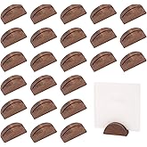 mgmooa 24 Pcs Wooden Table Number Wedding Table Name Holder Semicircular Design Table Name Holder Tables Numbers Stands for Party Office Tag Restaurant Placecard Holders for Table