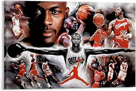 Huihuang Michael Jordan Player Star Art Sports Poster Lienzo Póster y