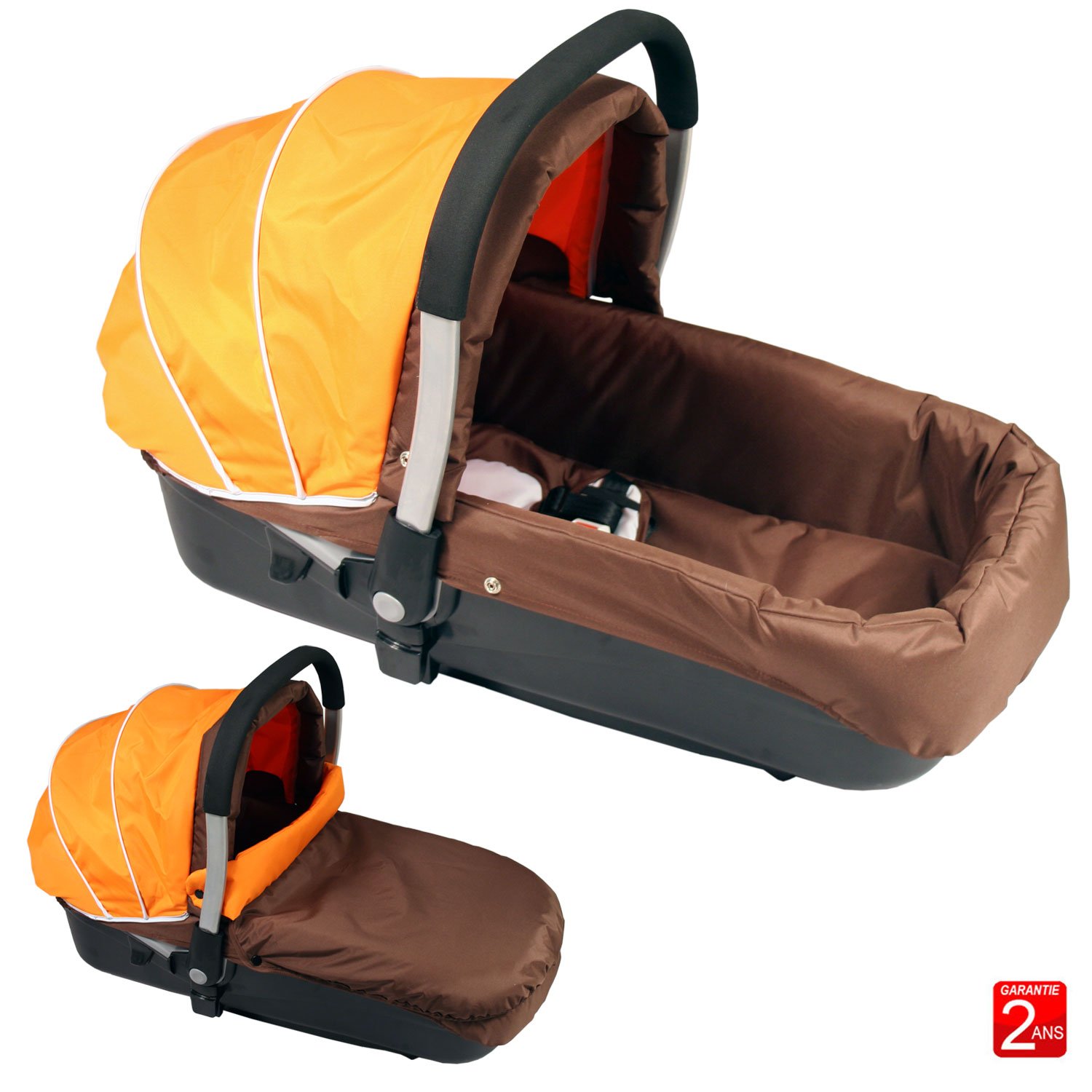 Nacelle Auto Landau Pour Bebe Coloris Brown Et Orange N11 Accessoires De Poussettes Bebe Puericulture Estiloss Com