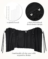 SZIVYSHI Corset Tops for Women, Bustier Shapewear