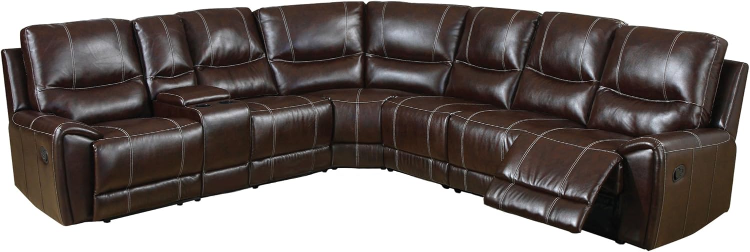 Amazon Com Furniture Of America Reeden Bonded Leather Match