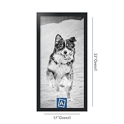 ArtToFrames 15x31 Inch Black Picture Frame, This