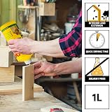 Everbuild D4 Premium Wood Adhesive 1 Litre White Bonding Strength D4 view 2
