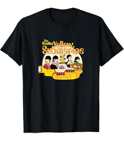 Amazon.com: The Beatles Yellow Cartoon Submarine T-Shirt