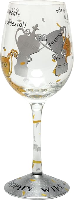 Amazon Com Lolita Love My Wine Glass Trophy Wife Kitchen Dining