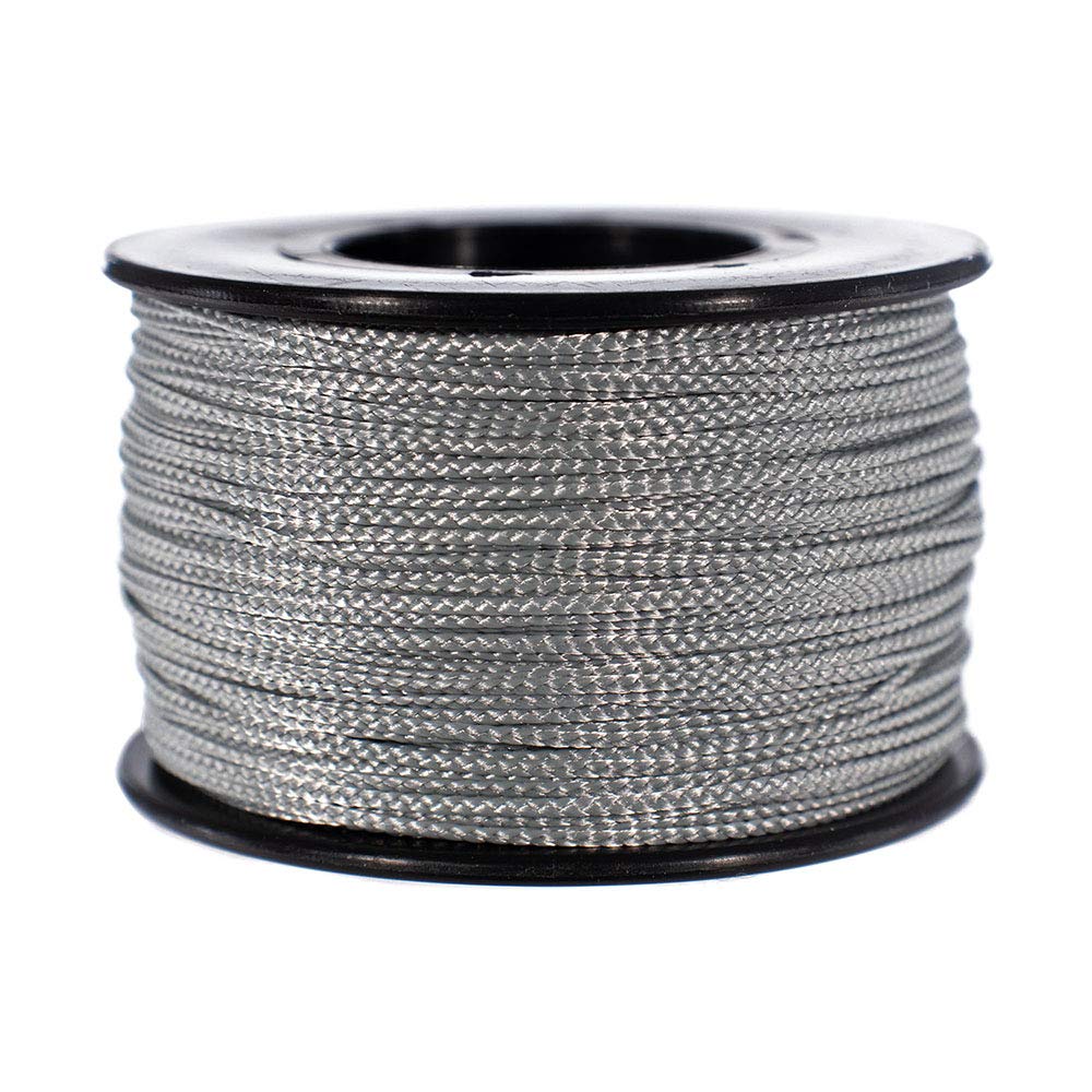 Paracord Planet | Lightweight Nylon Braided Nano Cable for Practical Use | 300m Coils | 0.75mm Thickness | Grey