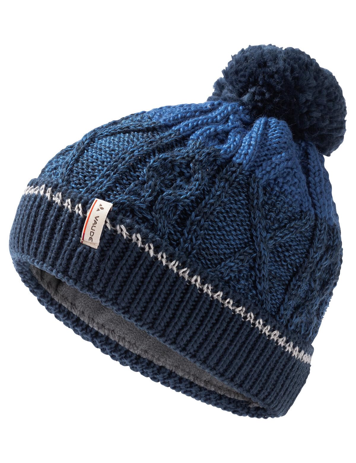 VAUDE Kinder Mütze Kids Cornua Beanie III, warm und elastisch, mit weichem Fleece-Innenfutter, ultramarine, S