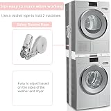 NIUXX Universal Stacking Kit for Washer Dryer 56-69 cm Adjustable Shelf view 4
