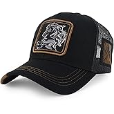 Trendy Apparel Shop Animal Design Square Embroidered Snapback Trucker Cap