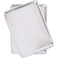 Nordic Ware Natural Aluminum Commercial Baker's Half Sheet, 2-Pack, Silver