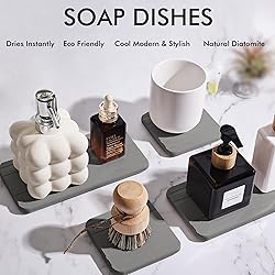 evory Set of 4 Water Absorbent Diatomite
