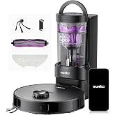 Eureka E20 Evo Plus Robot Vacuum and Mop Combo, 10,000Pa Suction Robot Vacuum Cleaner Bagless Self-Emptying Station, 45-Day C