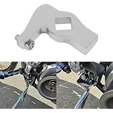LOOBOR Adjustable Kickstand Stop Jiffy Stand Leg Stop Replacement For Harley 1989-1999 Softail 1958-1984 FL FX Models(chrome)