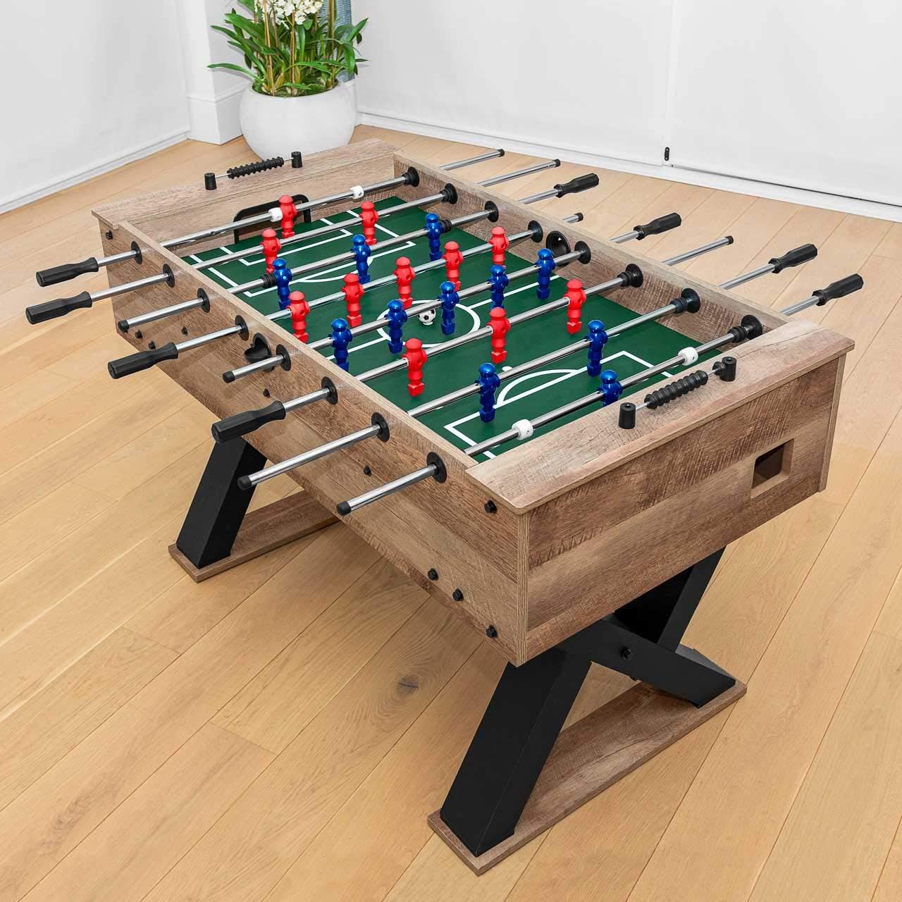 Amazon Com Pinpoint Foosball Table Foosball Game Table Game Table For Foosball Soccer Table For Soccer Games 55in Length Regulation Size Foosball Table For Kids Adults Sports Outdoors