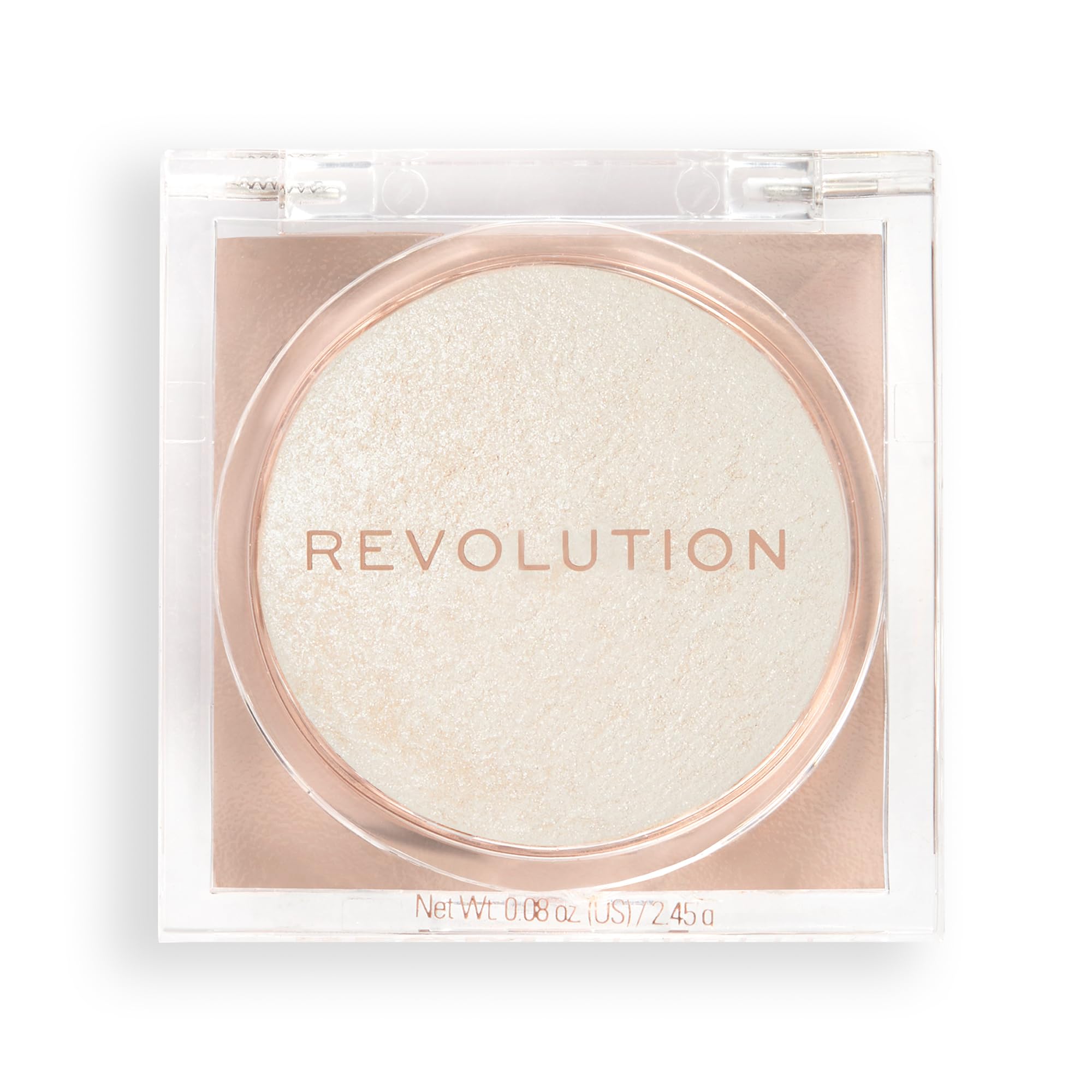 Makeup Revolution Beam Bright Highlighter, All Over Face Glow, Powder To Liquid Formula, 5 Different Shades, Diamond Glow