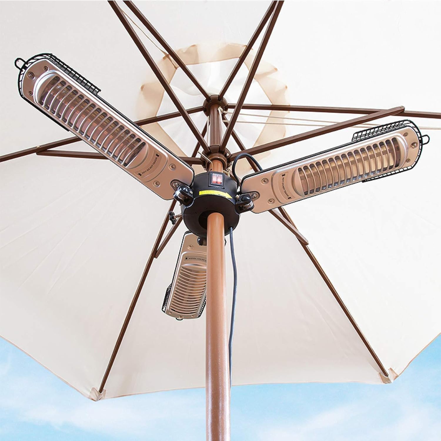 Calentador De Sombrilla Eléctrico Con Paraguas Calentadores De Patio De