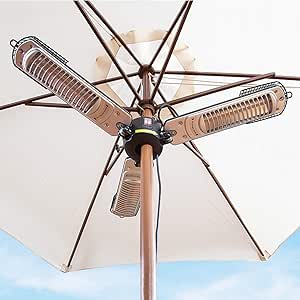 Calentador De Sombrilla Eléctrico Con Paraguas Calentadores De Patio De