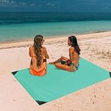 Odoland Outdoor Pocket Travel Blanket Beach Mat Waterproof Sand Proof 63x43 view 7