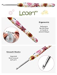 4mm Crochet Hook, Ergonomic Handle for Arthritic