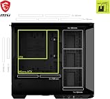 MSI MAG PANO M100L PZ Micro-ATX PC Case USB-C 20Gbps GPU Stand Dust Filters view 5