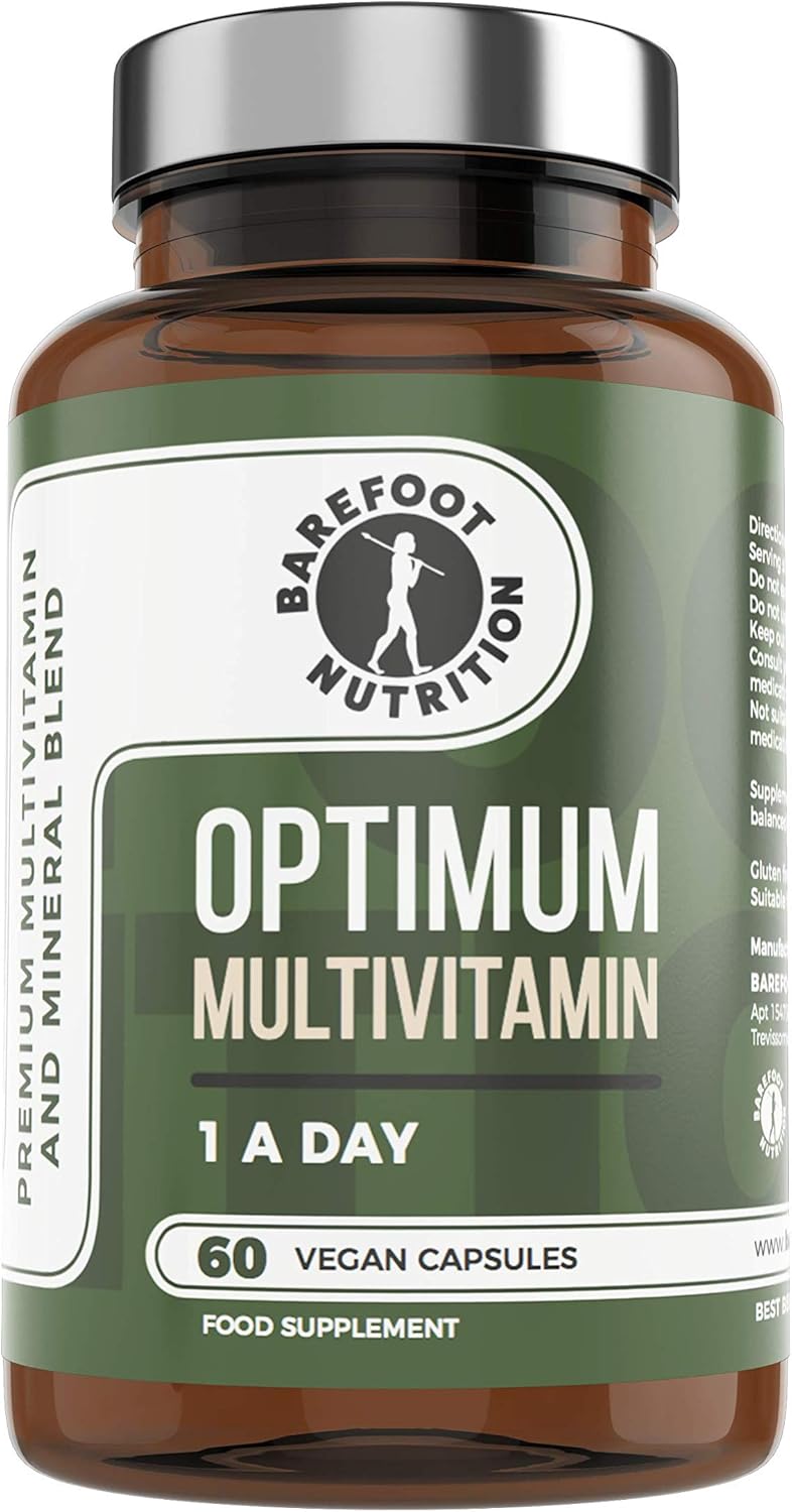 Barefoot Nutrition, Optimum Multivitamin & Mineral Supplement, Bioactive High Strength Formula with Vitamin C Complex