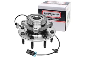 MotorbyMotor 515058 Front Wheel Bearing & Hub Assembly 4WD with 8 Lugs ABS Fits for Chevy Silverado 1500 2500 3500 Avalanche Suburban 2500, GMC Sierra 1500 2500 3500 Yukon XL, Hummer H2