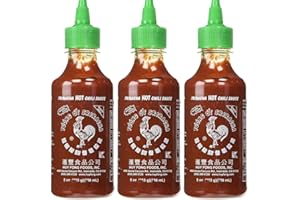 EELICIOUS Sriracha Hot Chili Sauce 9oz, pack of 3