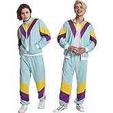 Seawhisper 80s 90s Outfit for Men Women Retro Track Suits Hip Hop Halloween Costume