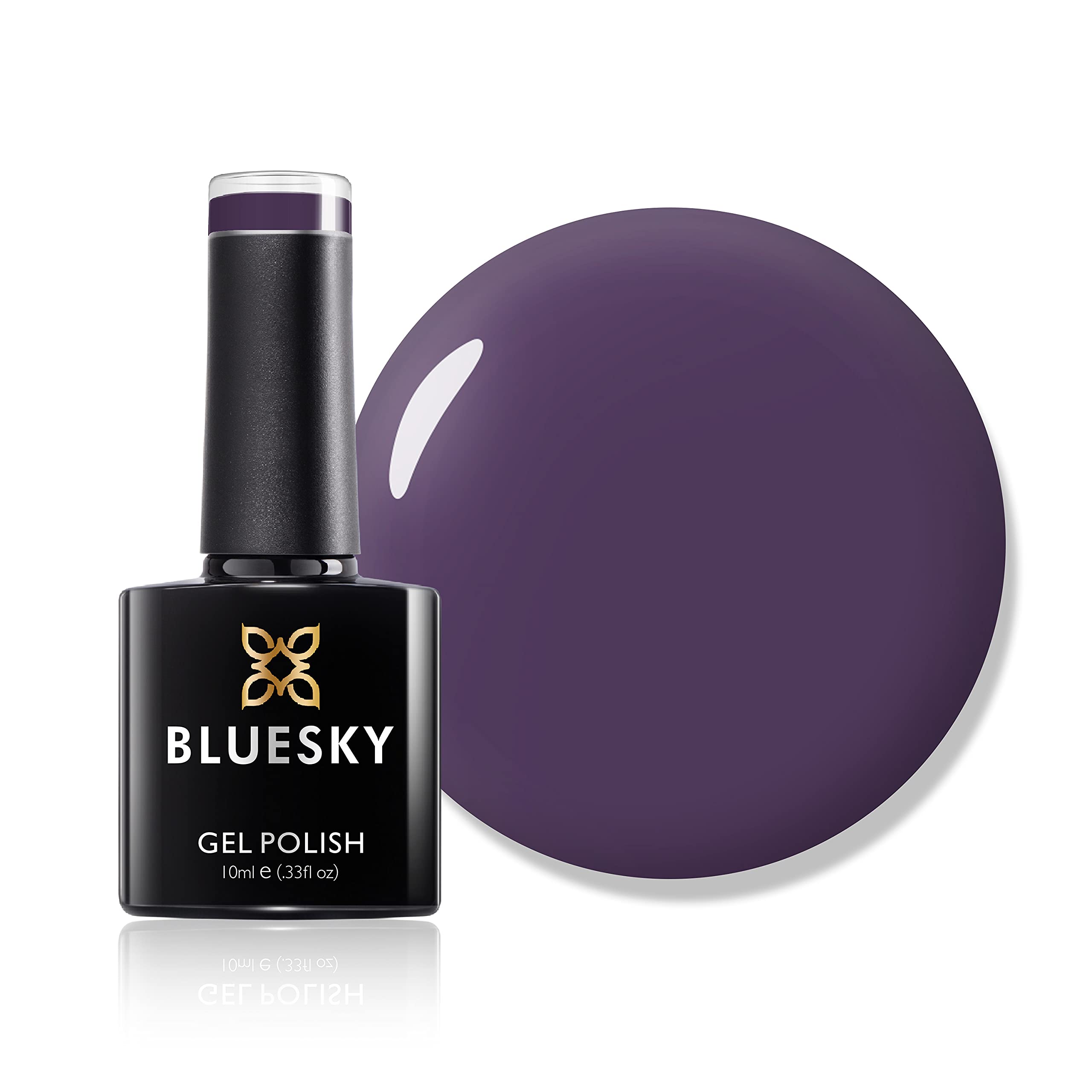 Bluesky Gel Nail Polish, Purple Mauve, 63925, Long Lasting, Chip Resistant, 10 ml (Requires Drying Under UV LED Lamp)