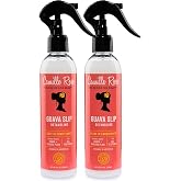 Camille Rose Leave-In Conditioner Spray, Guava Slip 2-pack &ndash; Deep Moisture, Detangler for Textured, Coily, Wavy, and Curly Hair, 8 Fl Oz Ea