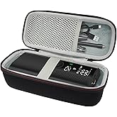UNIBKXBKX Case For Airmoto Portable Air Pump Carrying Case Handheld Tire Inflators - Hard Cover for Tire Inflator Portable Air Compressor Mesh Pocket for Air Pump Connectors (Box Only) Black