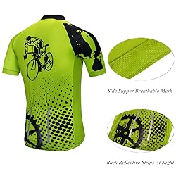 Cycling Jerseys Men Breathable Short Sleeve Biking