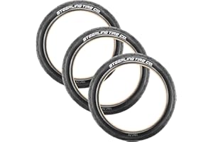 Three 16-Inch Tire Replacements for Jogging Strollers Like BOB Ironman & Bike Trailers Including Allen Sport, Burley and Instep (3-Pack) by Steerling Tire Co.