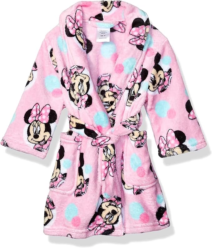 Disney Minnie Mouse Fleece Robe (3T) Clothing