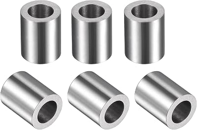 sourcing map Sleeve Bearings 5mm x 8mm x 10mm Chrome Steel Oilless Bushing 6pcs