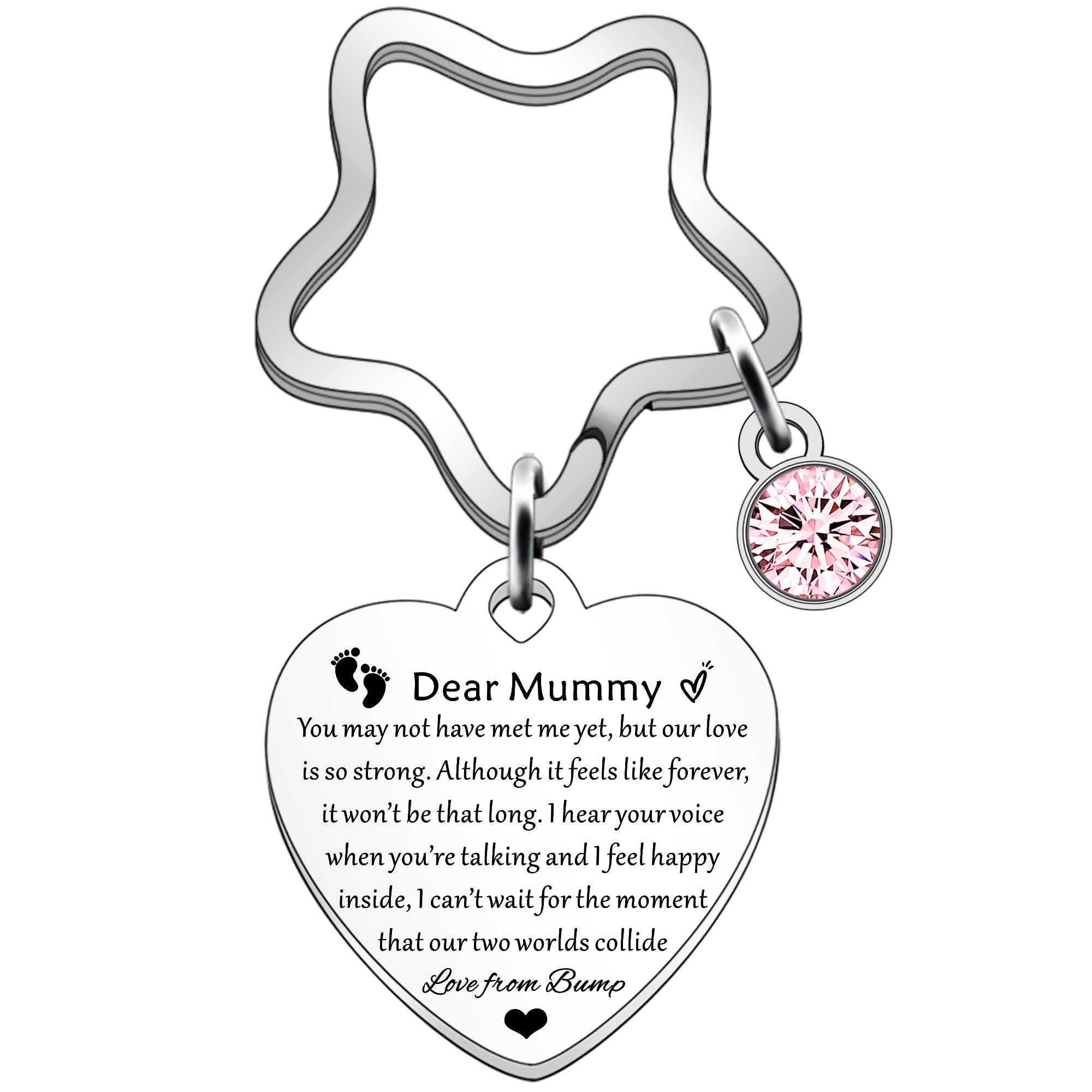 SDOFY Mummy to Be Gifts New Mum Gifts Pregnancy Gifts for Mum Mothers Day Keyring