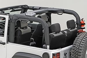 Rugged Ridge | Roll Bar Cover, Black Polyester | 13613.02 | Fits 2007-2018 Jeep Wrangler JK