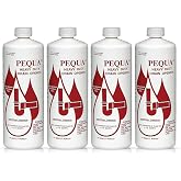 PEQUA INDUSTRIES Pequa Heavy Duty Drain Opener, Non-Acid, Fast-Acting Formula, Industrial strength Drain Cleaner for Sinks, Tubs, Septic Tanks - 32 Oz (4)