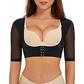 LANCS Upper Arm Shaper Post Surgery Arm Compression Sleeves Lipo Garment Posture Corrector Tops Back Support Shapewear