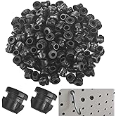 Pegboard Hook Locks 120Pcs Pegboard Locks for Stopping Hooks from Falling Off Pegboard Hooks Accessories Fits for 1/4"-9/32" Hole & 1/8"-5/32" Hook Diameter