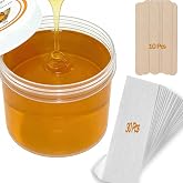Sugar Wax Kit Sugaring Paste for Hair Removal: for Legs, Back, Arms, Chest, Underarms, Eyebrow, Body - for Women and Men at Home - All Skin Types (10.5 Ounce)