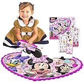 Minnie Mouse Floor Puzzle Set - Bundle with 25 Pc Minnie Foam Floor Puzzle for Kids with Minnie Stickers, Tattoos, More | Min