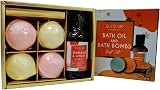 151 Elysium Spa Bath Oil & Bomb Gift Set Mandarin Ginger Neroli Scent view 4